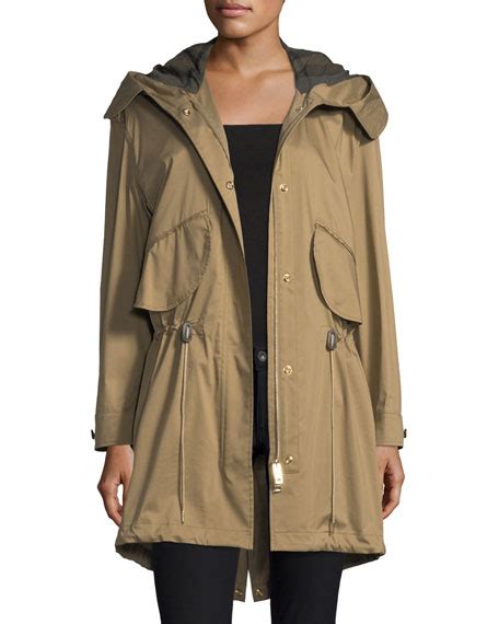 burberry chiltondale hooded drawstring parka|burberry coats for women.